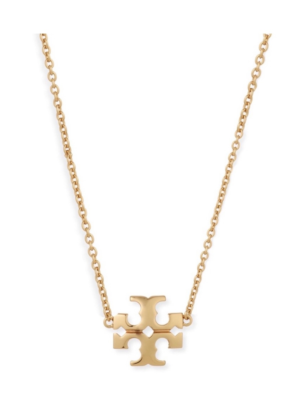 Tory Burch Kira Logo Pendant Necklace NWT